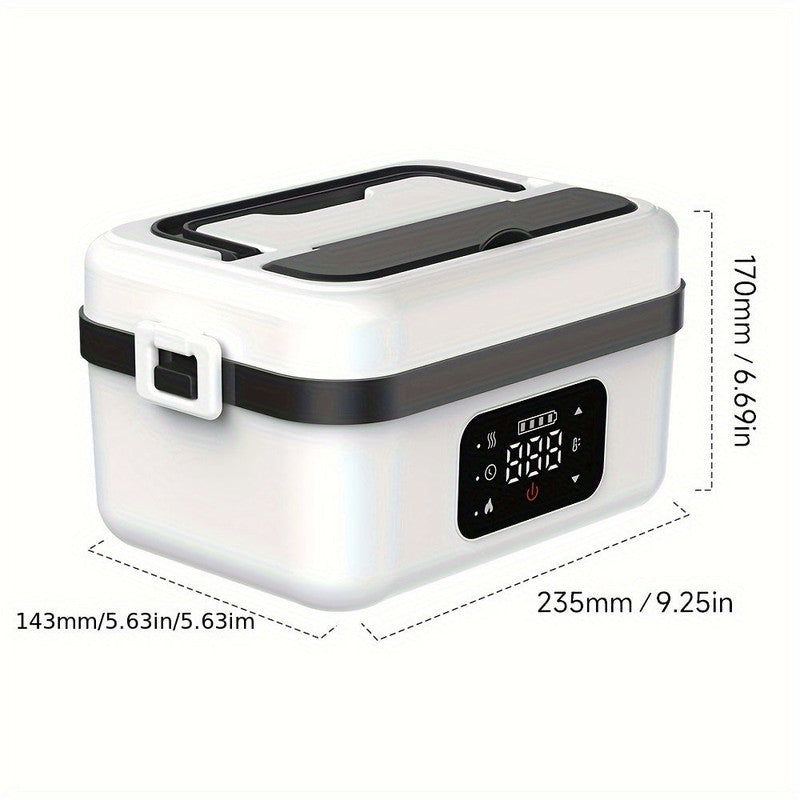 Electric Heated Lunch Box USB Rechargeable 1000ml